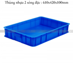 Sóng bít 1T - Thùng nhựa 2 sóng đặc