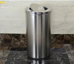 Thùng rác inox nắp lật 48x82cm