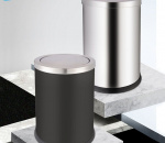 Thùng Rác Inox Nắp Lật A36-H