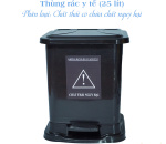 Thùng rác y tế 25 lít màu đen