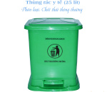 Thùng rác y tế 25 lít màu xanh