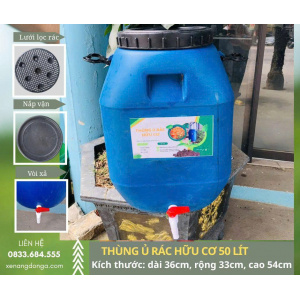Thùng Rác Ủ Phân 50L