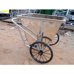 Xe đẩy rác 400 lít inox