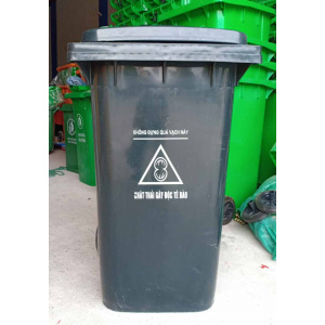 Thùng rác y tế 240l màu đen