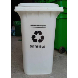 Thùng rác y tế 240l màu trắng
